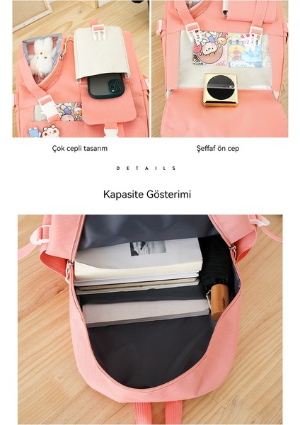 Sevimli Kampüs Büyük Kapasiteli Sırt Çantası (Yurt Dışından) modelleri