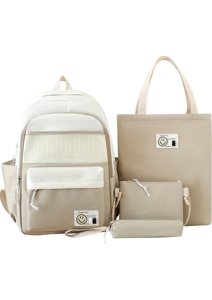Trend Sırt Çantası Büyük Kapasiteli Dört Parçalı Okul Çantası (Yurt Dışından)