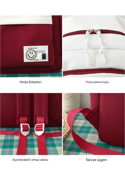 Trend Sırt Çantası Büyük Kapasiteli Dört Parçalı Okul Çantası (Yurt Dışından) fiyatları