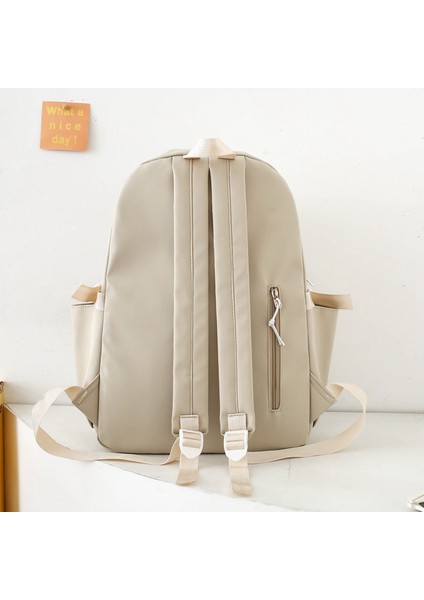 Dört Parçalı Öğrenci Okul Çantası Basit ve Büyük Kapasiteli Sırt Çantası (Yurt Dışından) fırsatları