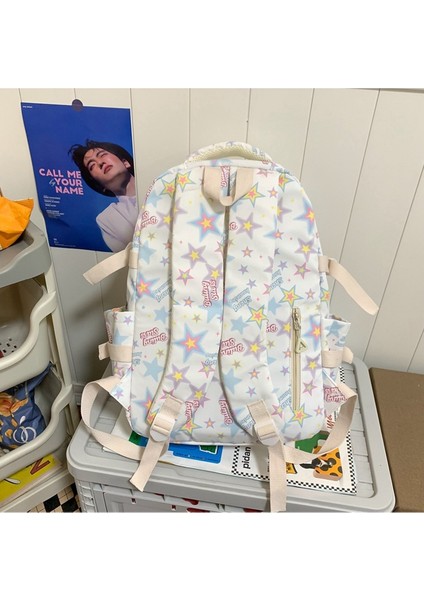 Karikatür Grafiti Ortaokul Lise Öğrencisi Büyük Kapasiteli Sırt Çantası (Yurt Dışından) fiyatları