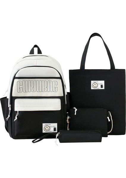 Trend Sırt Çantası Büyük Kapasiteli Dört Parçalı Okul Çantası (Yurt Dışından)