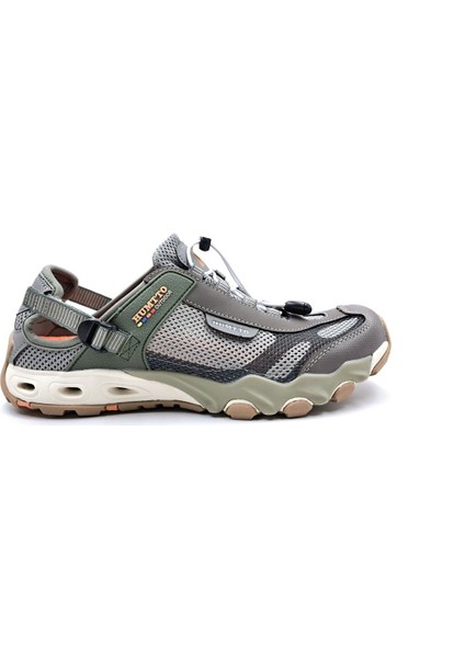 Erkek Trekking Outdoor Aqua Vizon Haki Spor Sandalet Ayakkabı