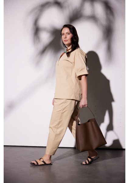 Herra Büyük Beden Gabardin Gömlek Devetüyü