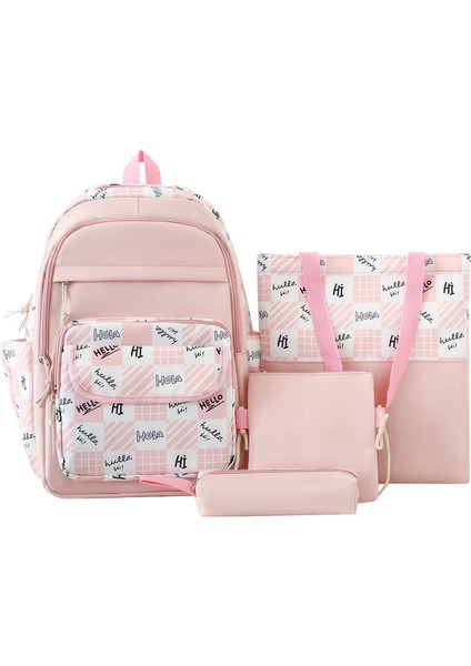 Dört Parçalı Büyük Kapasiteli Öğrenci Sırt Çantası (Yurt Dışından)