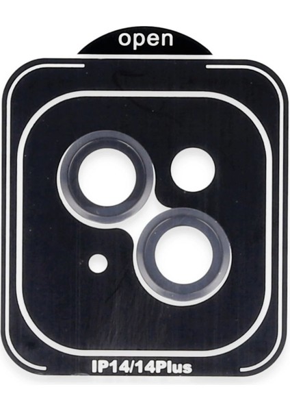 Iphone 14 Pvd Metal Kamera Lens - Siyah Dsdrn