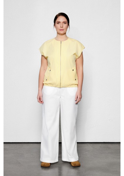 Cobby Büyük Beden Bomber Yelek Sarı