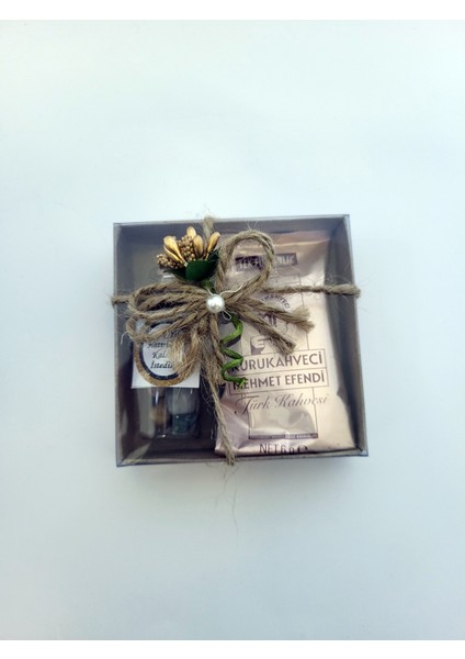 Kahveli Şekerli Hediye Kutusu 5 Adet fırsatları