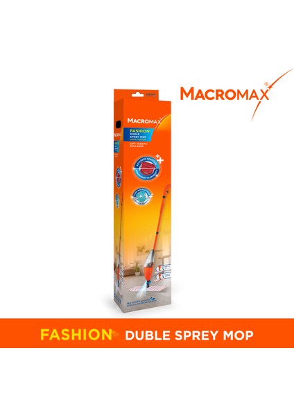 Fashion Çift Taraflı Sprey Mop, Kovasız Pratik Temizlik, 360 Döner Başlıklı Paspas