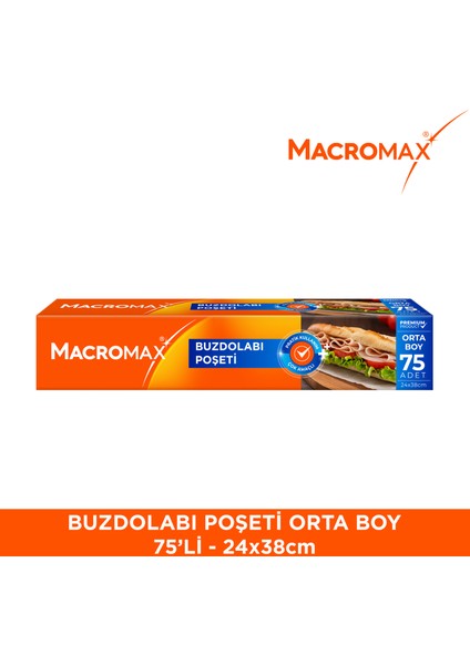 Buzdolabı Poşeti Orta Boy 75'li