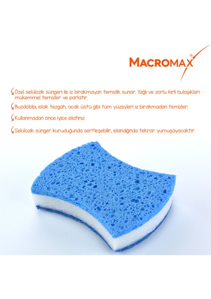 Comfort Çizmez Bulaşık Süngeri 2'li, Maksimum Emici Hassas Yüzeyler İçin modelleri