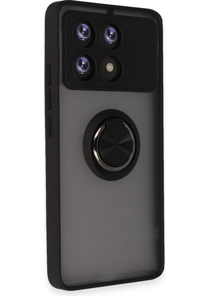 Xiaomi Poco X6 Pro Kılıf Montreal Yüzüklü Silikon Kapak - Siyah Dsdrn fiyatları
