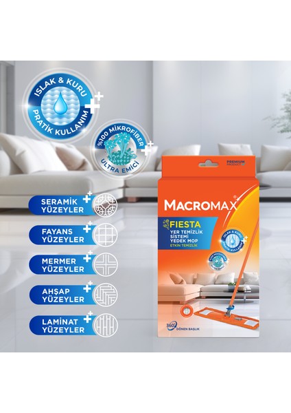 Fiesta Yer Temizlik Sistemi Yedek Mop fiyatları