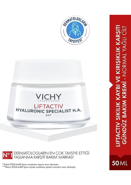 Liftactiv Supreme Gündüz Bakım Kremi Hyalüronik Asit ile Yağlı Ciltlere 50 ml