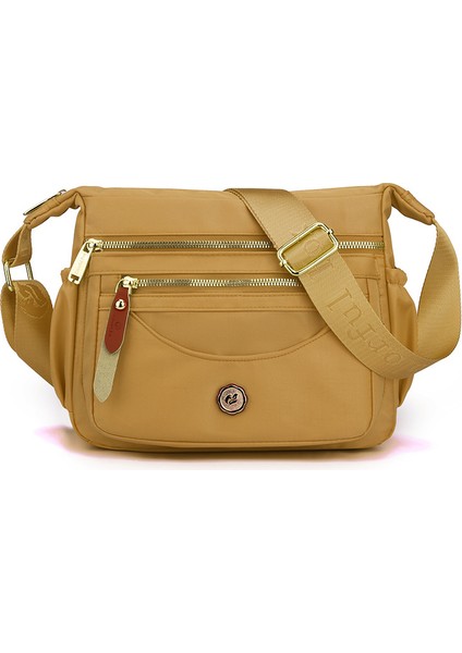 Çok Katmanlı Omuz Çantası Büyük Kapasiteli Su Geçirmez Naylon Crossbody Çanta Kadın Gündelik Cep Telefonu Sır (Yurt Dışından)