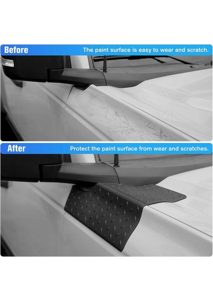 Ford Bronco 2021 2022 2023 Için Kukuletası Vücut Zırhı Yan Köşe Koruma Kapak Aksesuarları Köşe Koruma Trim. 4 Adet Siyah (Yurt Dışından) modelleri