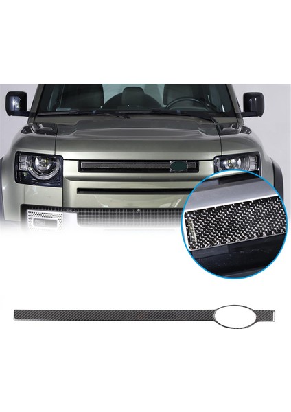 Land Rover Defender 90 110 130 2020-2024 Ön Tampon Orta Izgara Kapağı Döşeme Iç Aksesuarlar Için Karbon Fiber (Yurt Dışından) indirimleri