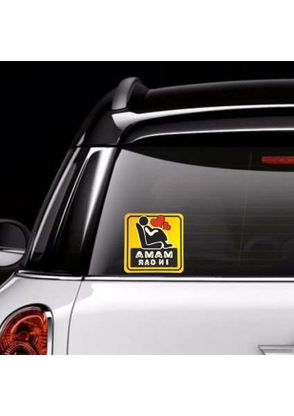 12X12CM Mama Arabada Hamile Araç Sticker Pvc Renkli Çıkartmalar Motosiklet Aksesuarları Sticker (Yurt Dışından) fiyatları