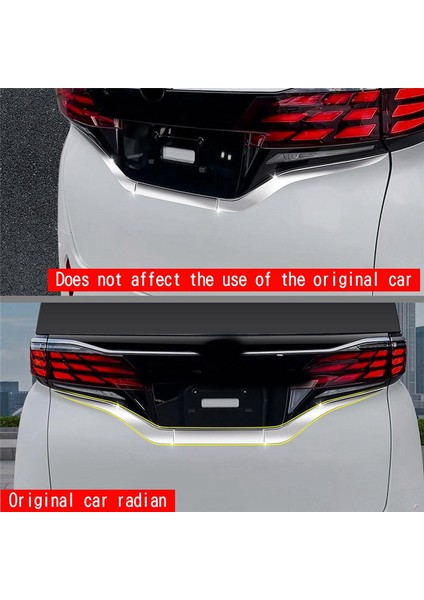 Toyota Alphard Vellfire 40 Serisi 2023 2024 Araç Arka Plaka Şeridi Kapağı Dekoratif Döşeme Aksesuarları (Yurt Dışından) modelleri