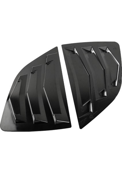 Siyah Arka Yan Havalandırma Çeyrek Pencere Panjur Panjur Kapağı Honda Fit Jazz 2014-2019 Için (Yurt Dışından) indirimleri