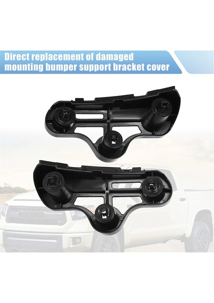 1 Çift Ön Tampon Braketi Montajı 52116-0C020 52115-0C050 Toyota Sequoia Tundra 2007-2021 Yan Tampon Desteği (Yurt Dışından) indirimleri