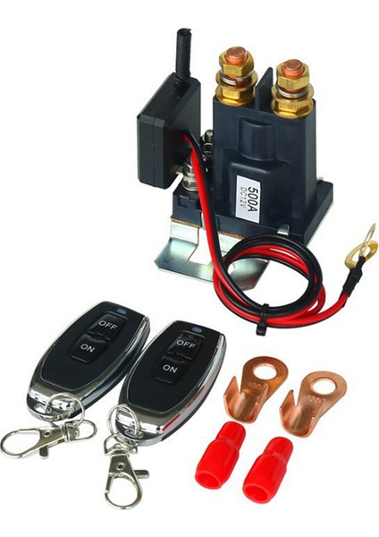 12V 500A Uzaktan Akü Kesme Anahtarı 2 Anahtarlı Araç Kamyonet Rv Akü Anahtarı Izolatörü Için Yükseltildi (Yurt Dışından)