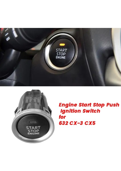 Motor Tek Dokunuşlu Başlatma Düğmesi Kontak Anahtarı Gkl1-66-3s0 Bjs7-66-3s0 Mazda 6/3/2 Cx-3 Cx-5 14-21 Lhd BHR1663S0 (Yurt Dışından) modelleri