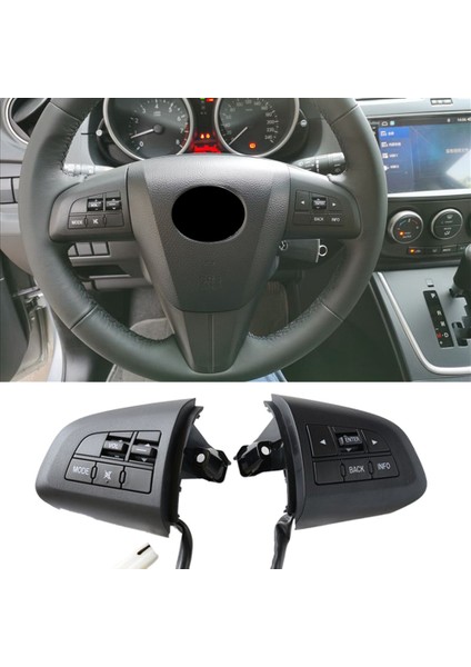 Mazda 5 2010-2022 Direksiyon Kontrol Düğmesi Anahtarı Araba Stil Ses Kontrolü (Yurt Dışından) modelleri