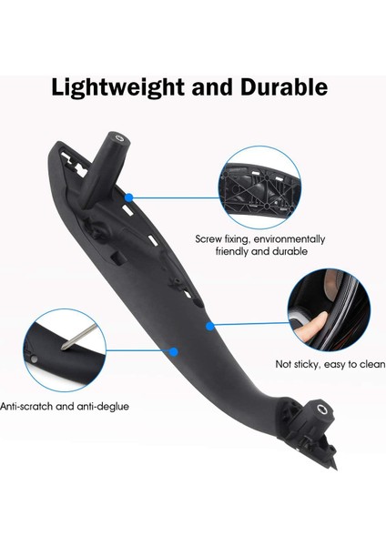 Siyah Ön Sol/sağ Araba Iç Kapı Kolu Trim Çekme Kapmak Panel Kolu-Bmw 3 4 Serisi F30 F80 Iç Kapı Kolu (Yurt Dışından) fırsatları