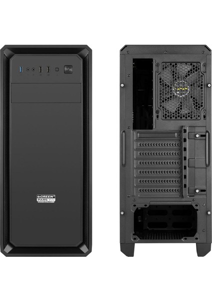 Green ava Plus Skd 1X120MM 2x2.0 USB Bilgisayar Kasası (400W 80+ Standart Sertifikalı Ups) indirimleri