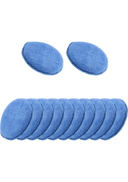 Mikrofiber Balmumu Aplikatörü 12 Adet Araba Temizleme Cilası Balmumu Köpük Süngeri Parlatma Süngeri, Mavi (Yurt Dışından) fiyatları