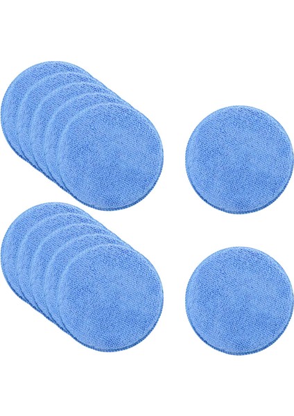 Mikrofiber Balmumu Aplikatörü 12 Adet Araba Temizleme Cilası Balmumu Köpük Süngeri Parlatma Süngeri, Mavi (Yurt Dışından) modelleri