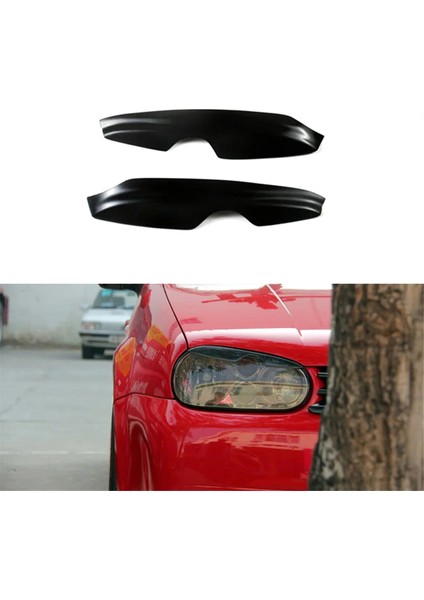 Siyah Araba Far Lambası Kaş Etiket Vw Golf 4 Için Mk4 Iv 1999-2004 Ön Far Trim (Yurt Dışından) modelleri