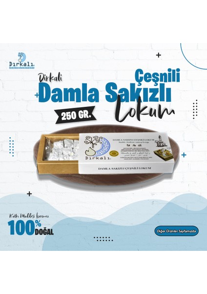 Çeşnili Damla Sakızlı Lokum 250 G