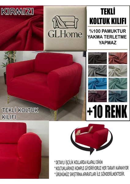 %100 Pamuk Fransız Kumaş Tekli Komple Giydirme Tekli & Berjer , Bohem, Porto, Vb Model Koltuk Kılıfı