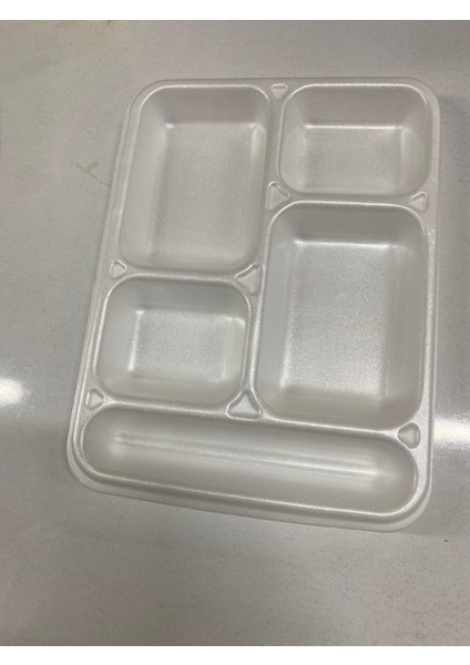 Beş Gözlü Köpük Tabak 100LÜ modelleri