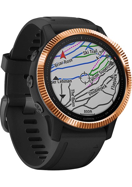 Garmin Fenix 6s/6s Pro/6s Safir-Pembe Altın Için Içbükey Dışbükey Yüzeyli Paslanmaz Çelik Saat Çerçevesi (Tip B) (Yurt Dışından) modelleri