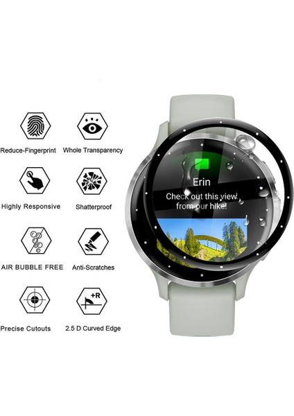 Garmin Venu 3s Çizilmez 3D Pet Film Siyah Kenarlı Saat Ekran Koruyucu (Yurt Dışından) fiyatları