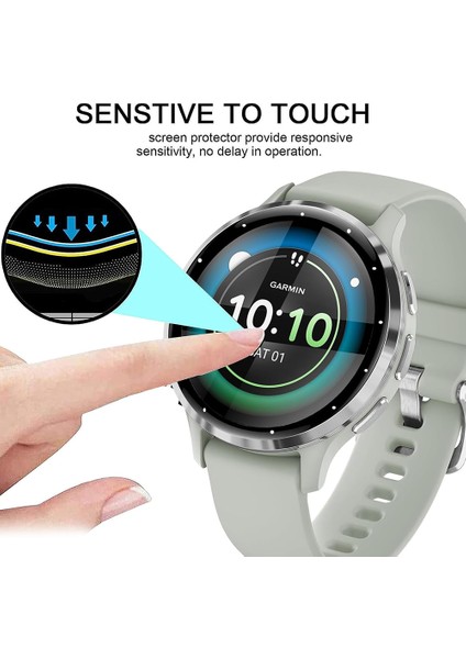Garmin Venu 3s Çizilmez 3D Pet Film Siyah Kenarlı Saat Ekran Koruyucu (Yurt Dışından) indirimleri