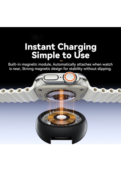 Essager Apple Watch Manyetik Kablosuz Şarj Cihazı Type-C Dişi Portlu Şarj Istasyonu (Yurt Dışından) modelleri