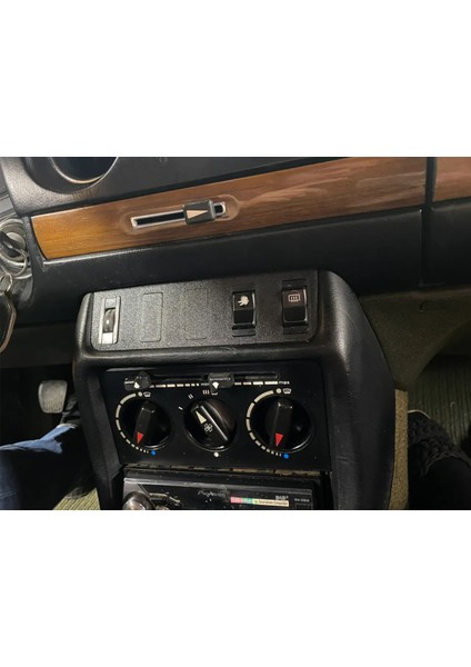 Mercedes Benz W123 Orta Konsol Anahtar Paneli - Abs Plastik Siyah Renk (1976-1985 Uyumlu) fiyatları