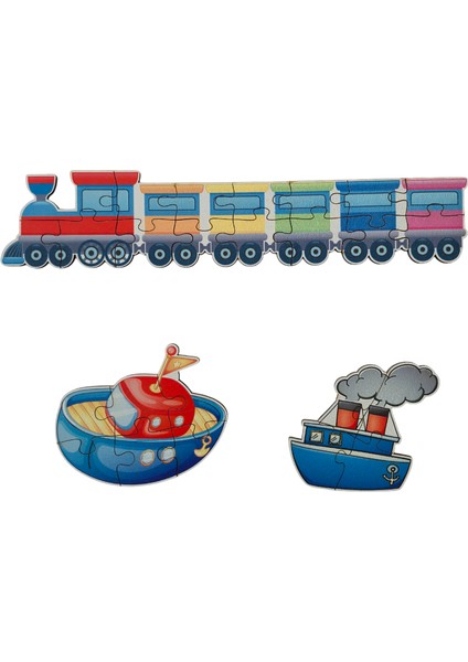 Araçlar Vehicles / 13 Adet Puzzle Yapboz Puzzle / 82 Parça Okul Öncesi Zeka Geliştirici Oyuncak fırsatları