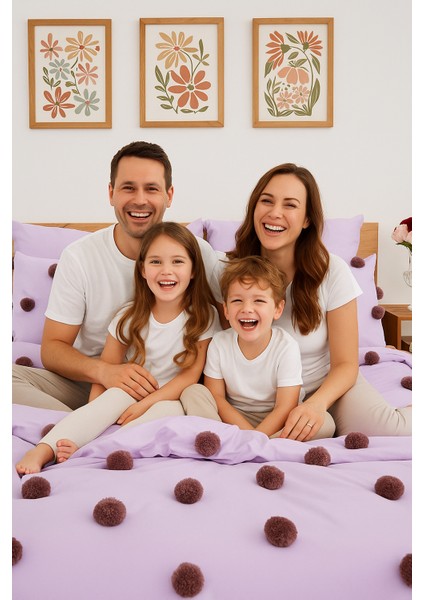 Courchevel Özel Tasarım Nevresim Takımı Çift Kişilik Lavanta