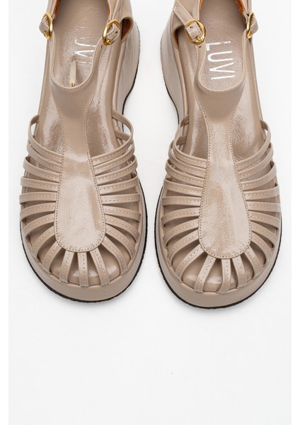 Anıel Bej Kadın Dolgu Topuklu Sandalet fiyatları