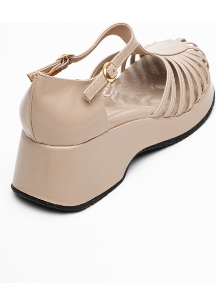 Anıel Bej Kadın Dolgu Topuklu Sandalet indirimleri