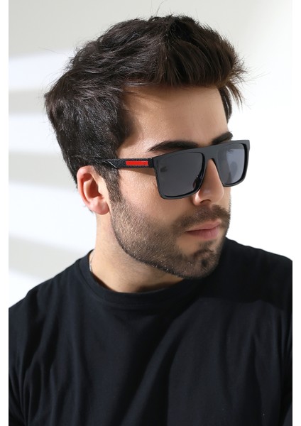 Erkek Kare Aksesuarlı Polarize Güneş Gözlüğü 23061 C2 P fiyatları