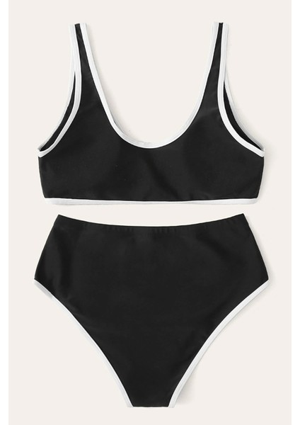 Kadın Siyah Pedli Yüksel Bel Sütyen Külot Takımı fiyatları