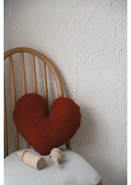 Teddy Kırmızı Kalp Yastık