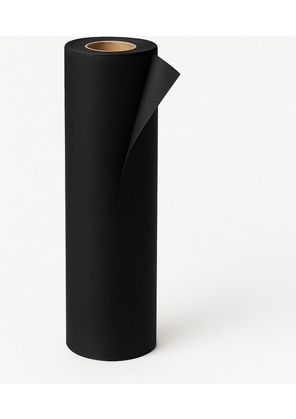 Çiçek Buket Ambalaj Kağıdı, çiçek hediye kağıdı, çiçek kağıdı rulosu, çiçek hediye kağıdı, su geçirmez sarma kağıdı Siyah Parlak – 70 cm x 20 M