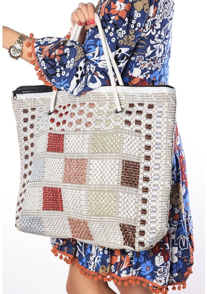 Ajda Renkli Plaj Çantası fiyatları